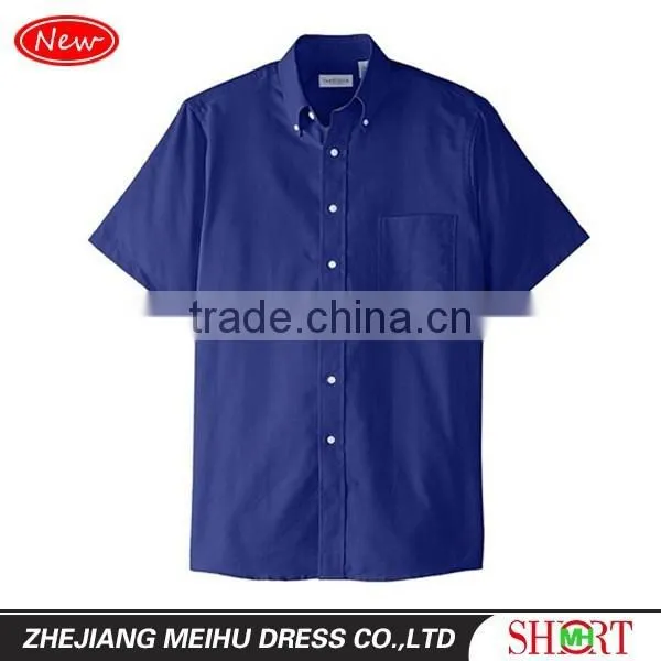 2016 Men's Short Sleeve Oxford Dress Shirt photo-5