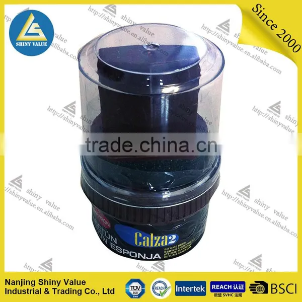 Shoe Care Accessories Cylinder Instant Shine Sponge With Cover for Men as Promotional Gift photo-3