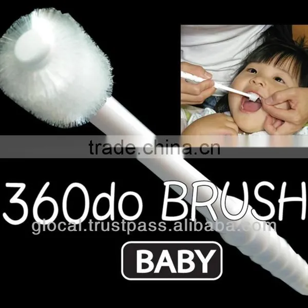Japan 360 degree toothbrush English Version For Baby ( White ) Wholesale