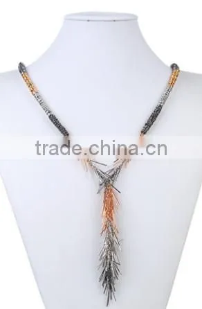 2015 Fashion Metal Chain Necklace Circle Necklace285 photo-3