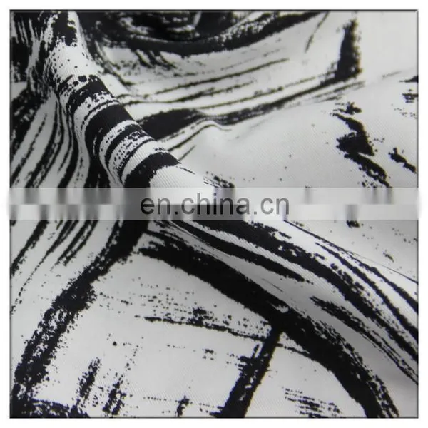 Black and White Wholesale Printed Tencel Cotton Fabric From China Manufacturers photo-4