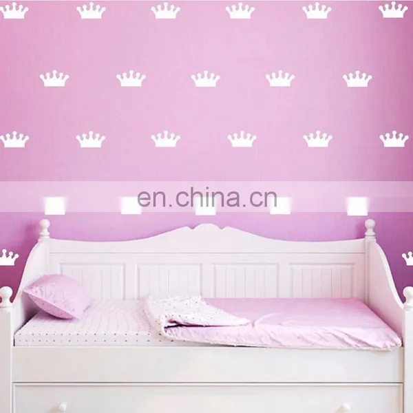 Ins Style Crown Prince and Princess Vinyl Wall Sticker Children Room Home Decoration Mural Roon Decal photo-2