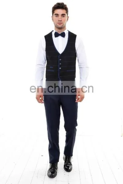 New Fashion 2 Button Plain Mens Suit (3 Pieces) photo-4