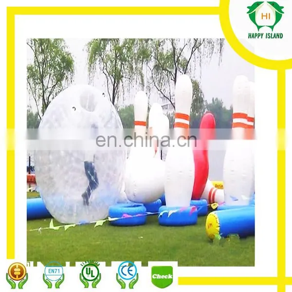 HI Inflatable Bowling Outdoor Ground Inflatable Bowling With Bungee Games photo-2