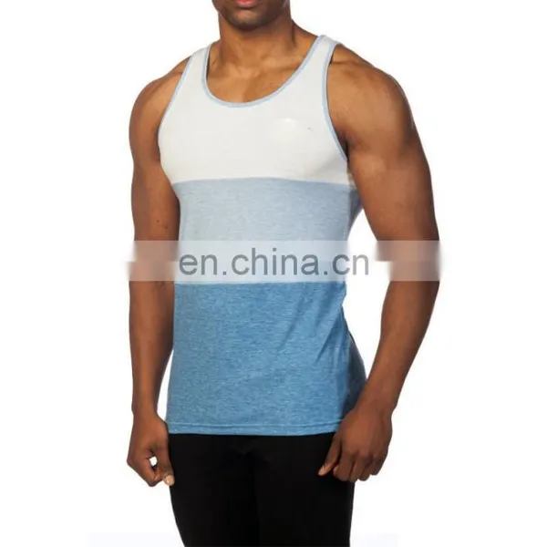 Yihao Men Clothing Apparel Sleeveless Fitness Sportwear Gym Vest Custom Stringers Shark Men Tank Top Stringers photo-2