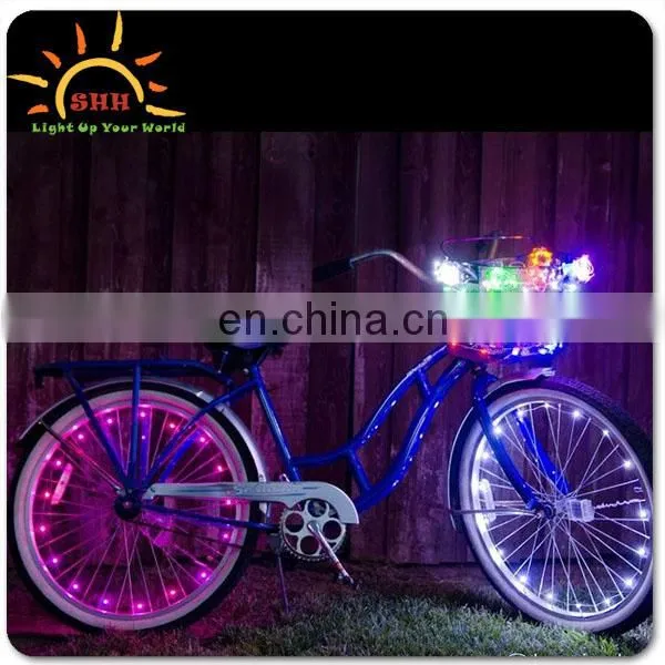 LED Tire Colorful Lights for Bikes and Cars Valve Cap/New Design Bicycle Wheel Led Flash String Lights 2M photo-2
