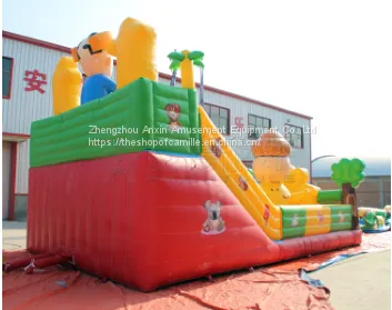 Party Rental Inflatable Trampoline Bouncer Playground Games for Children and Adult Size 10*5m photo-3