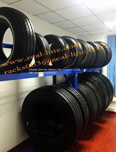 Storage Pallet Racking Powder Coated Stacking Racks Tire Rack for Tyre photo-2