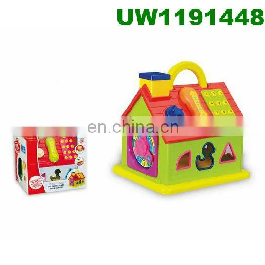 Shape Sorting Cube - Classic Wooden Toy With 12 Shapes photo-4