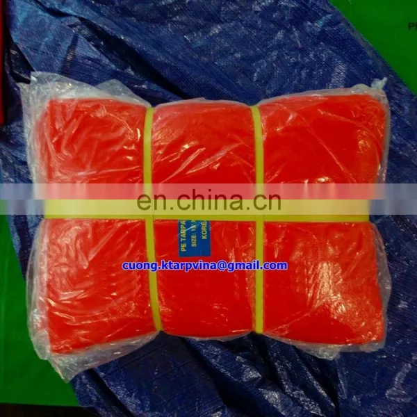 ORANGE/SILVER TARPAULIN # CANVAS # BACHE #115 GSM - MEDIUM DUTY TARPS photo-3