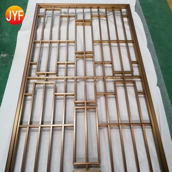 Foshan Factory Modern Style Personalize Stainless Steel Laser Cut Privacy Folding Metal Screen Divider photo-2