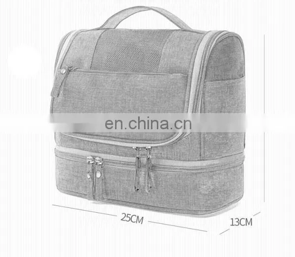 Multifunctional Polyester Waterproof Hanging Travel Toiletry Bag OEM ODM Welcomed photo-2