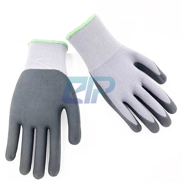 34-874 15G Nylon Spandex Liner Nitrile Micro-Foam Coated Super Touch Grip Gloves photo-2