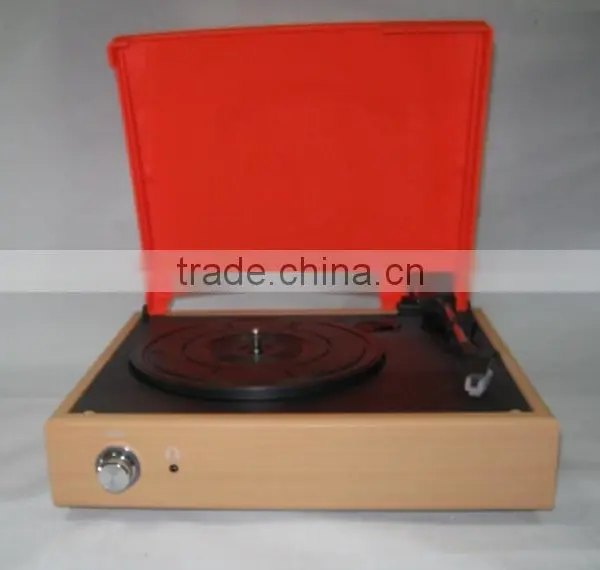 Simple Style!!! DS-2018: Retro Record Player With PC Recording/RCA Stereo Outputs/3 Speed photo-2