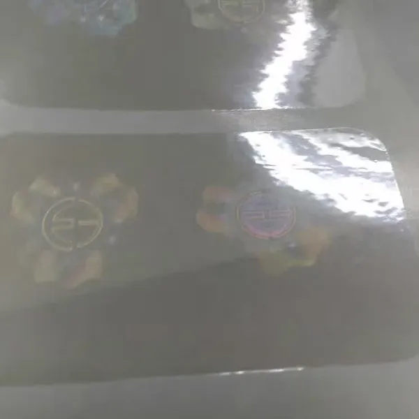 Custom Transparent Hologram Sticker for Plastic Card Security Paper