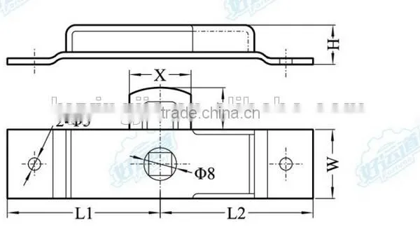 03134 Dropside Latch Flat Latch photo-2