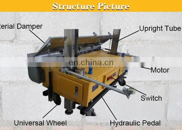 Suppliers Automatic High Wall Concrete Plaster Smoothing Rendering Machine China Plastering Cement Brick Wall 220/380v 200m3/h photo-4