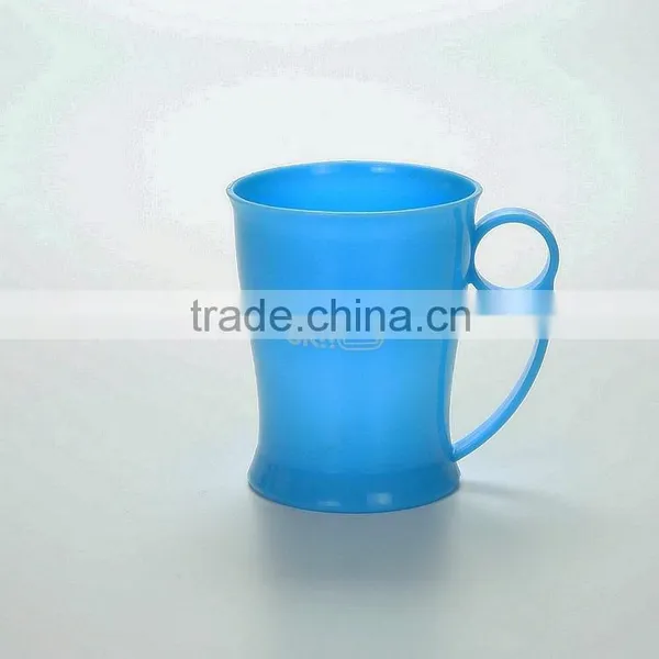 Reusable Cartoon Plastic Cups With Handle --Blue photo-6