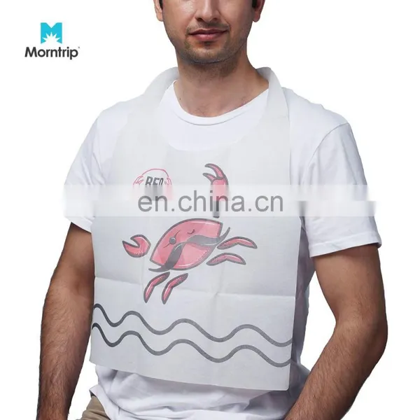 High Quality Hot Sale Biodegradable Waterproof Disposable Restaurant Bib photo-2