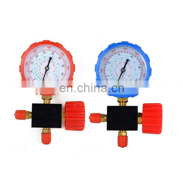 Medidor de pressão digital único para refrigeração e ar condicionado com conjunto de manômetros de válvula de visão r134 photo-3