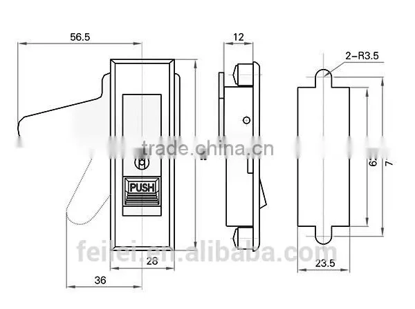 High and Low Voltage Electric Cabinet Plane Lock With Key /without Key photo-6