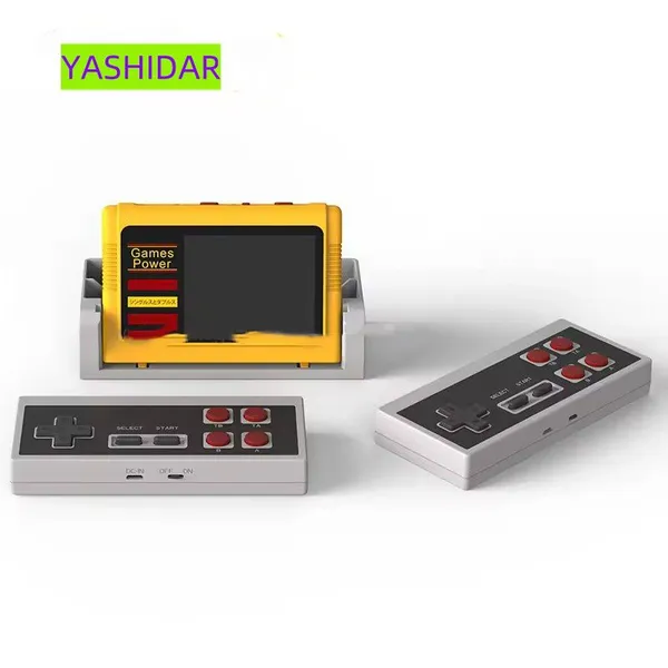 K20 Portable Mini Video Game Console 3 Inch Screen With 2.4g Wireless Gamepad Handheld Gaming Player 1000 Games Av Output photo-3