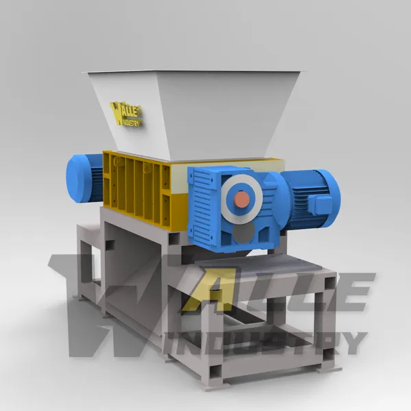 Scrap Industrial Shredder Big Blue Barrel Crusher photo-4