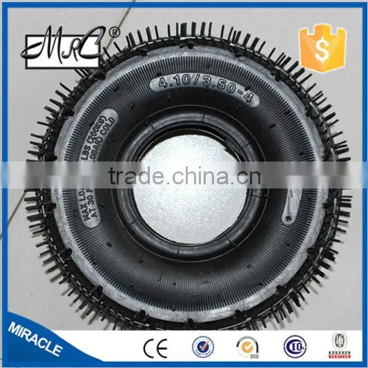 10inch Small Inflatable Wheel Tyre 3.50-4 Nature Rubber photo-3