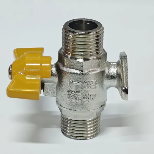 1/2Double Outer Wire Ball Valve,Fixed Ball Valve,Water Heater Ball Valve,electroplateCopper Ball Valve，Kitchen Ball Valve photo-3