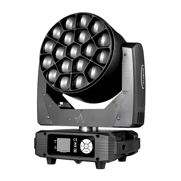 FY-1915 19x15Вт 4-in-1 Osram Light Stage Moving Head Light Wash Zoom Beam Light Bee Eye с управлением по DMX для сцены, ночного клуба, бара, вечеринки, джи-эй, ктв