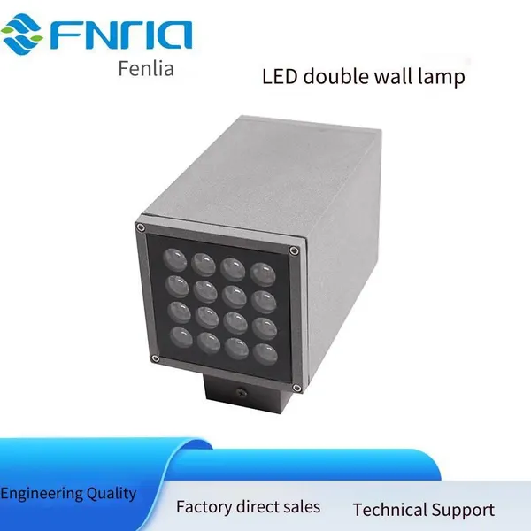 Led Outdoor Waterproof Wall Lights, Single-head or Double-head, Square or Round, 9w, 12w, 24w, 36w, 48w photo-2