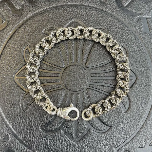 Mens Hiphop Chain Bracelet 10mm Width Real 925 Silver Single Row Vvs Excellent Cut Diamond Moissanite Cuban Link Bracelet photo-2