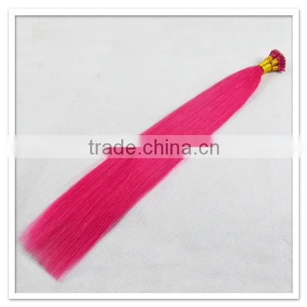 In Russian Hot Selling Hair Bulk Fushia Color photo-4