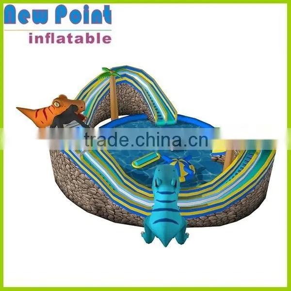 New Point 0.6 mm -0.9 mm PVC Dinosaur Inflatable Water Park photo-3