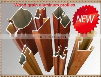 6063 T5 Wooden Transfer Printing Aluminum Profiles Manufacturer photo-2