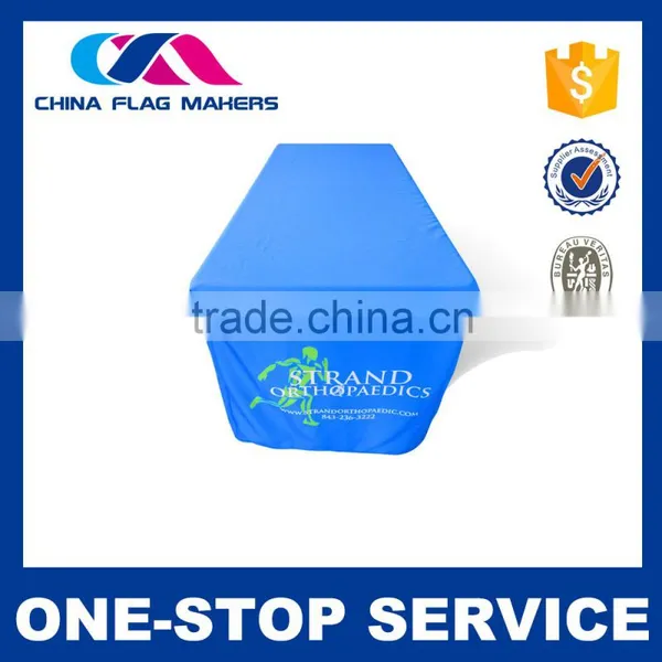 Custom Printed Non-Fading Waterproof 100% Polyester Table Cover Tablecloth photo-3