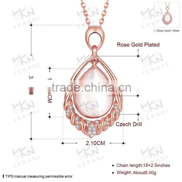 Water Drop Necklace Chain Graceful and Elegant photo-3