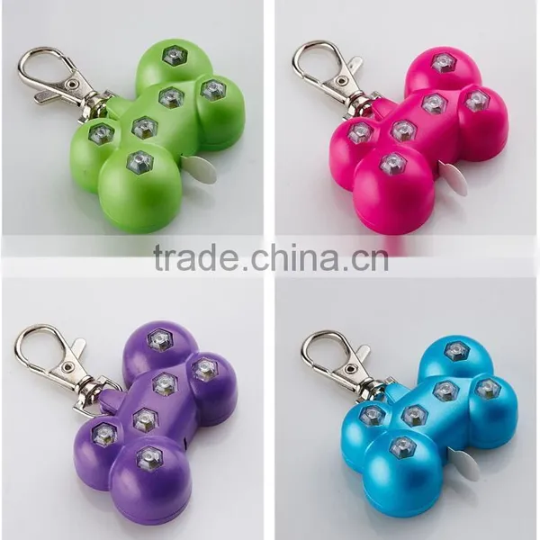 Pet Supplies Manufacturers Selling 6 Led Flashing Pendant Glowing Dog Tag the Lost Dog Artifact