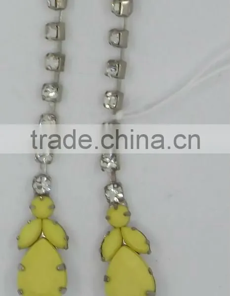 Long Cupchains Earring Stud Stone Earrin Stud Summer Earring Stud
