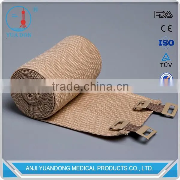 YD30147 Hot Selling Soft High Quality High Elastic Bandage With Clips