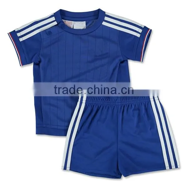 UK Blue Kids Soccer Jerseys,football Jersey for Children ,kids Sportswear, Custom Kids Soccer Jersey photo-2
