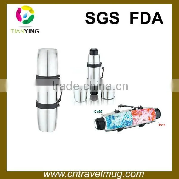 1L Isolated Thermos Stainless Steel Vacuum Travel Bottle Flask Cup Mug