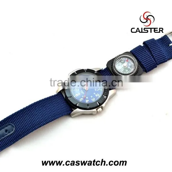 Special Watch With a Compass Blue Nylon Band Kids Watch photo-2