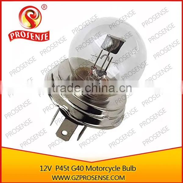 Prosense 12v P45T Motorcycle G40 Light Bulb (Clear Tube) photo-2