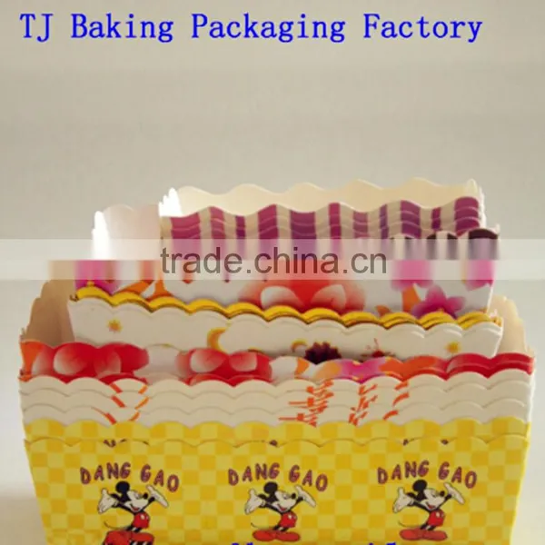 Rectangle Cake Cup Paper PE Coated Baking Cupcake Cup photo-4