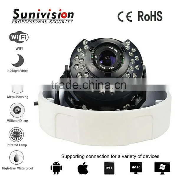 Sunivision Manufacturer CVI HD 1080P 2.0 MEGPIXEL EN773E+IMX322+DH9801 Night Vision Wireless Cmos Camera