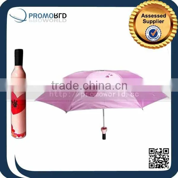 Promotional Gift Advertising Cheap Wine Bottle Deco Shape Umbrella photo-3