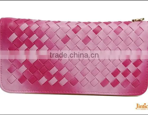 European Style Zipper Designer Beautiful Wallets Metal Chain Purse for Female Lady photo-3