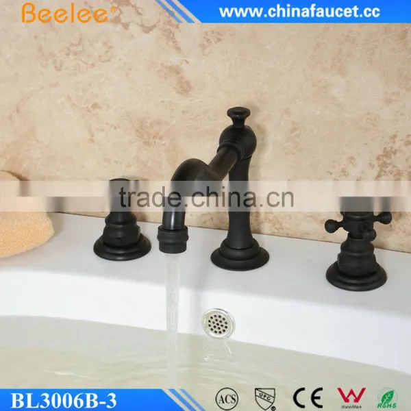 Beelee BL3006B-3 Bathroom 3pcs Basin Tap, 8" Widespread Basin Faucet in Oil Rubbed Bronze photo-2