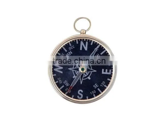 Solid Brass Captain's Black Faced Compass -brass Pendant Compass 13407 photo-2